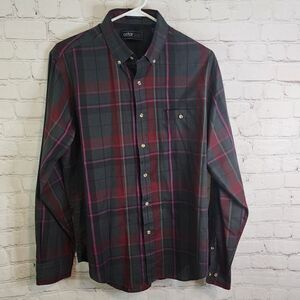 Men's AstorOne "Single Needled Tailored" longsleeve button-down shirt, size L/G